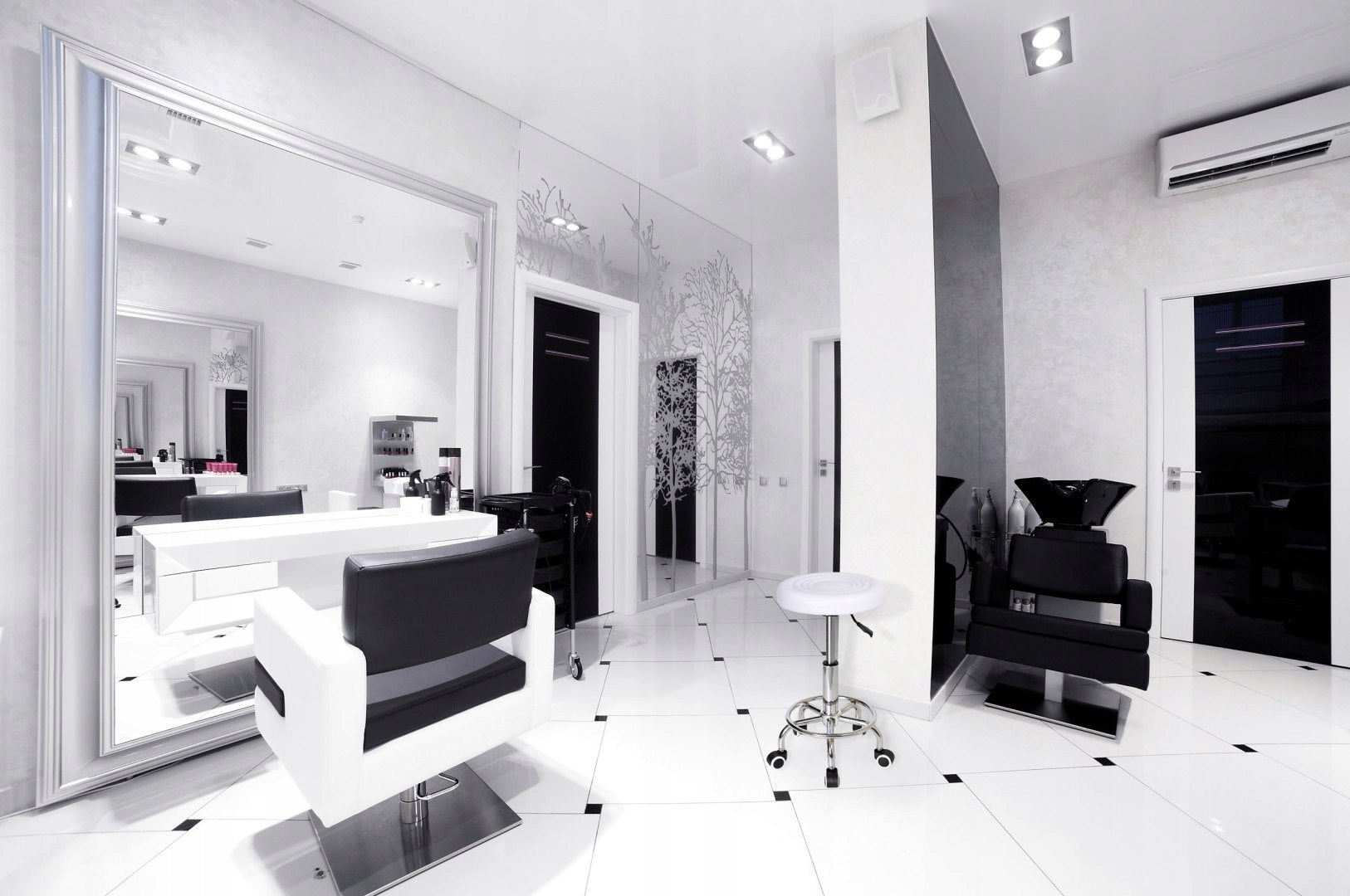 COSMETIC HAIRDRESSER STOOL MONZA WHITE Brand eHokery