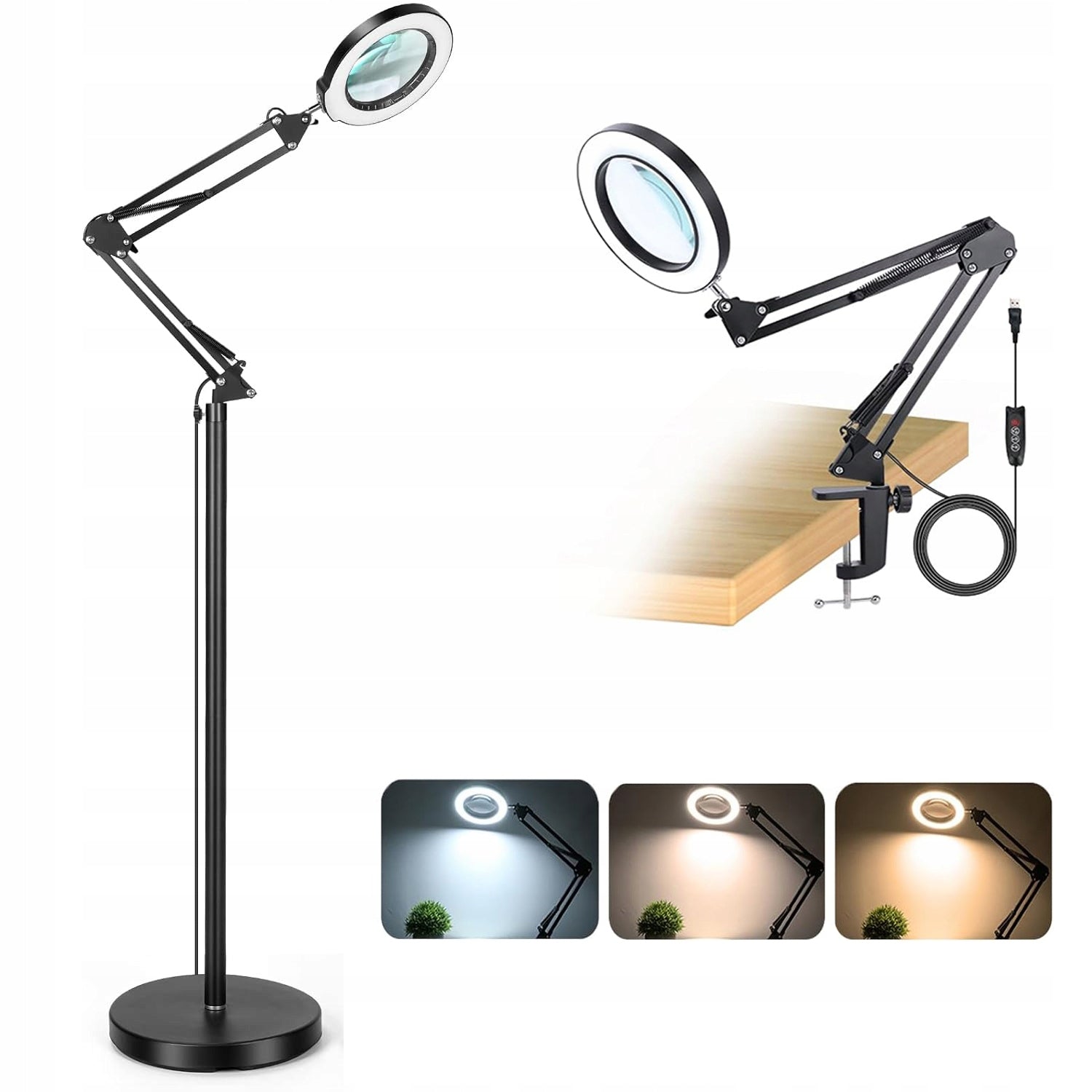 COSMETIC LAMP LED MAGNIFYING GLASS FOR EYEBROW STYLING MAKEUP LIGHT