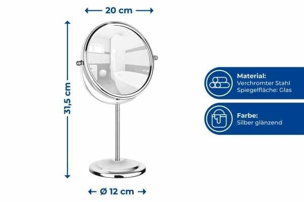 COSMETIC MIRROR WITH 7X MAGNIFICATION MAKEUP AID Packaging status original