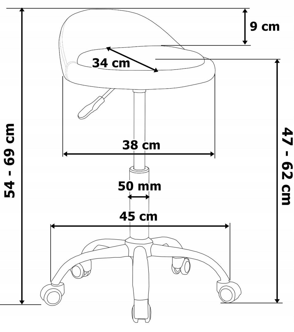 COSMETIC STOOL LOMO BLACK Packaging status original