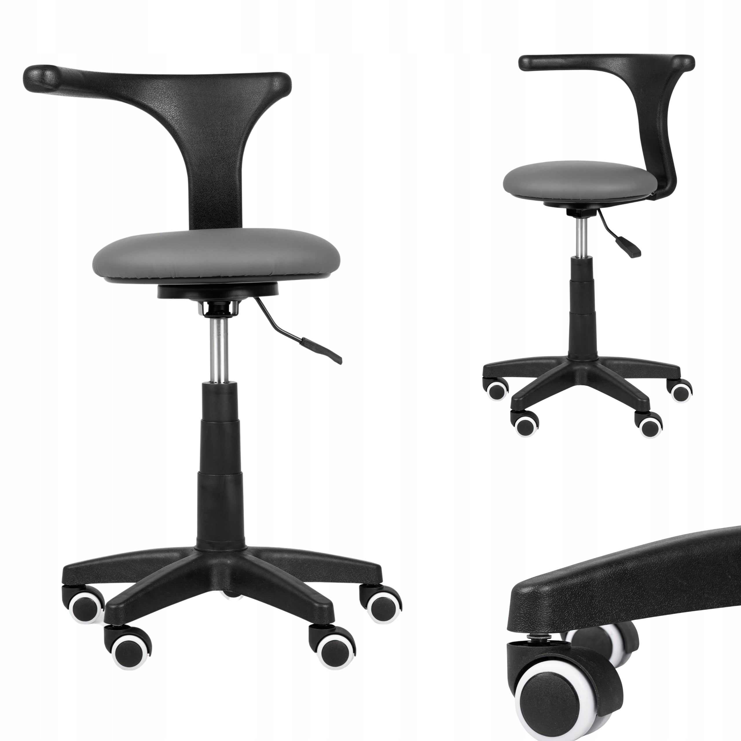 COSMETIC STOOL MEDICAL CHAIR ON WHEELS SWIVEL STOOL BACKREST