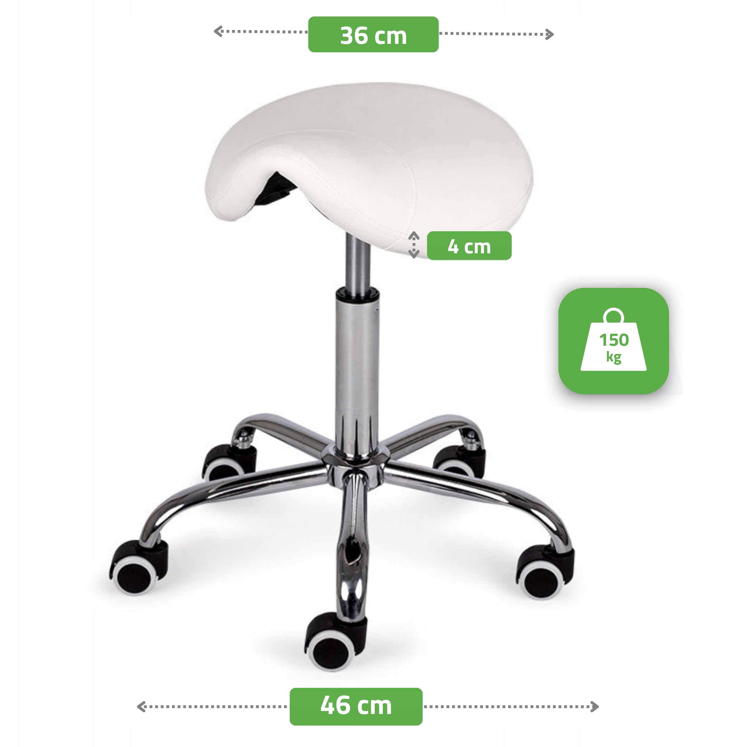 COSMETIC STOOL MEDICAL HAIRDRESSERS ON WHEELS SADDLE SWIVEL STOOL EAN (GTIN) 5907813387968