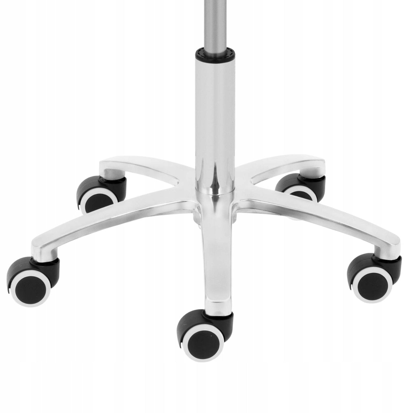 COSMETIC STOOL ON WHEELS - 48 - 61 CM - 120 KG - BLACK Medical device no