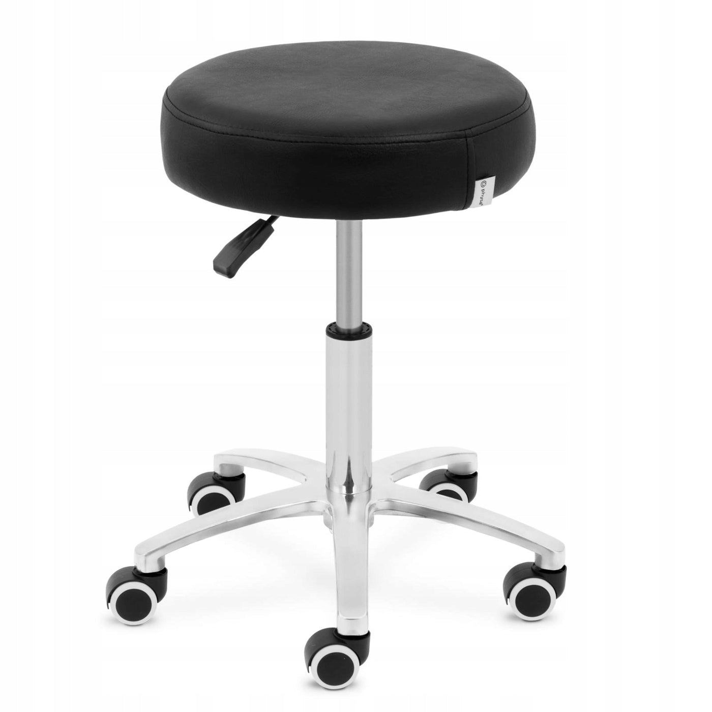 COSMETIC STOOL ON WHEELS - 48 - 61 CM - 120 KG - BLACK