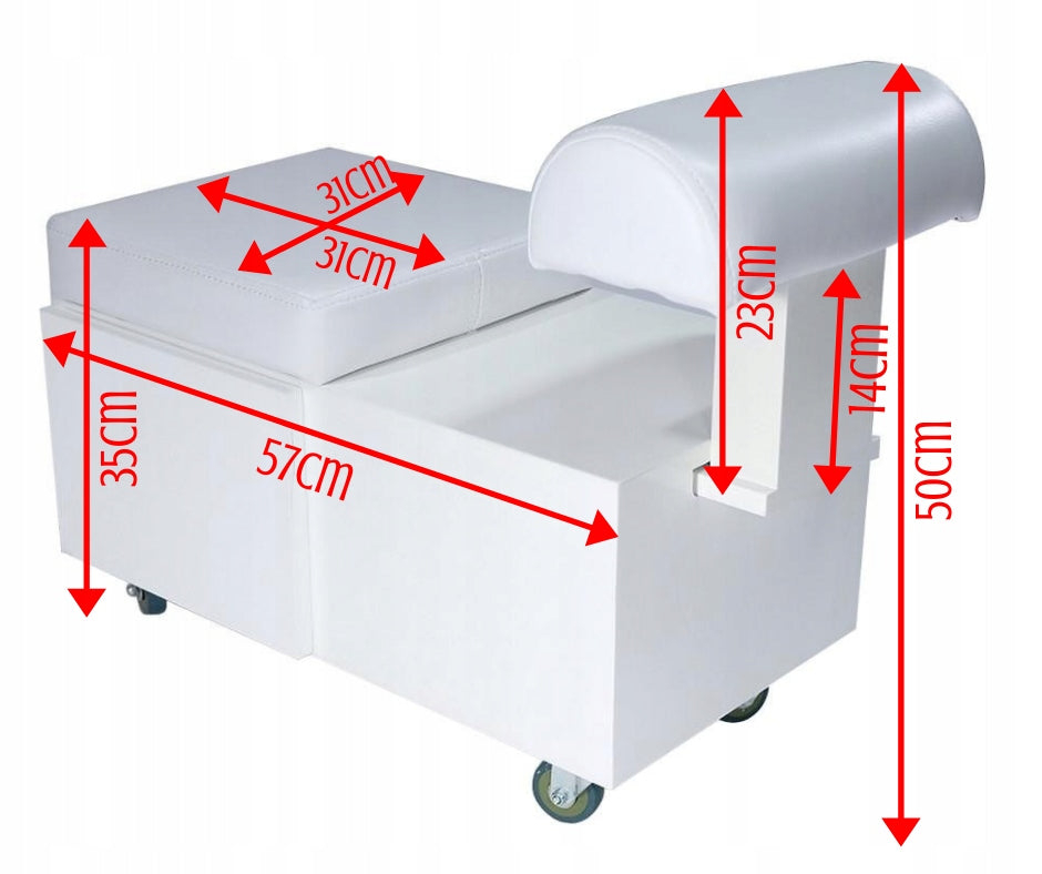 COSMETIC STOOL POUF PEDICURE FOOTREST EAN (GTIN) 5907589351774