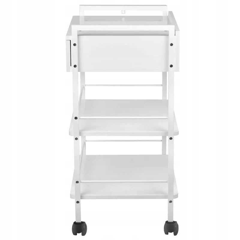 COSMETIC TABLE GIOVANNI 1019A METAL-WOODEN WHITE WITH DRAWER Manufacturer code 5906717402395