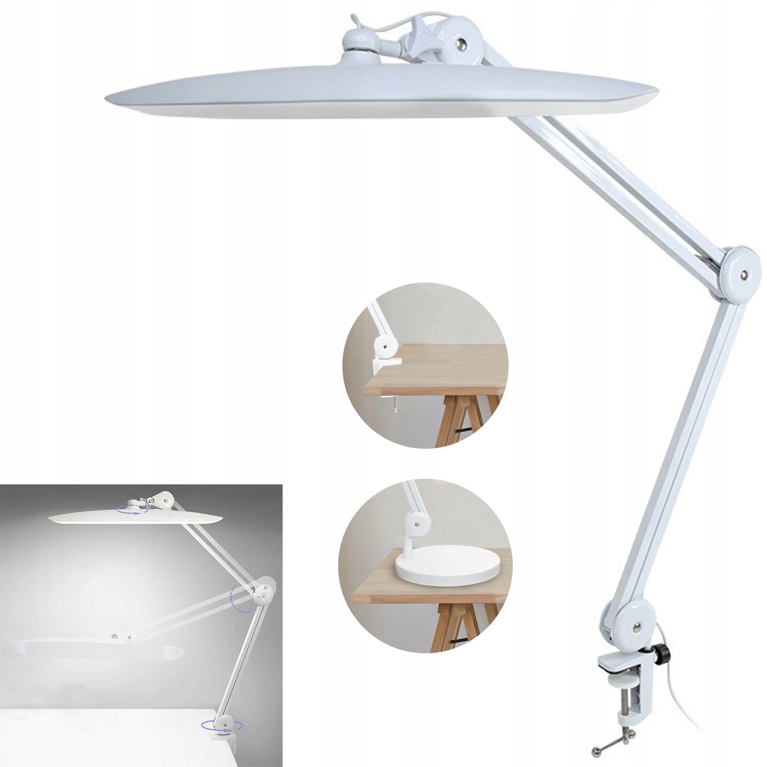 COSMETIC WORKSHOP DESK LAMP FOR MANICURE LED WHITE 24W DESK LAMP