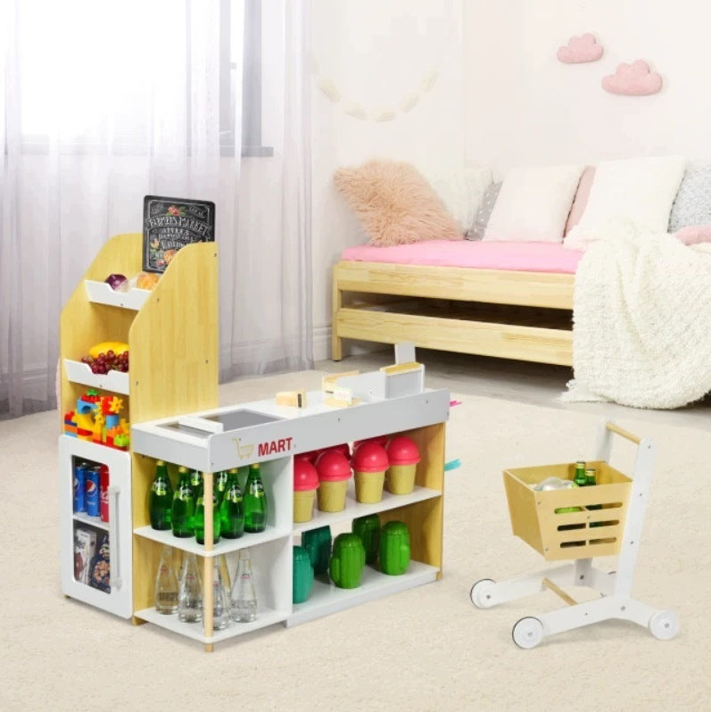 COSTWAY WOODEN SHOP FOR CHILDREN ANY CASH REGISTER Packaging status original