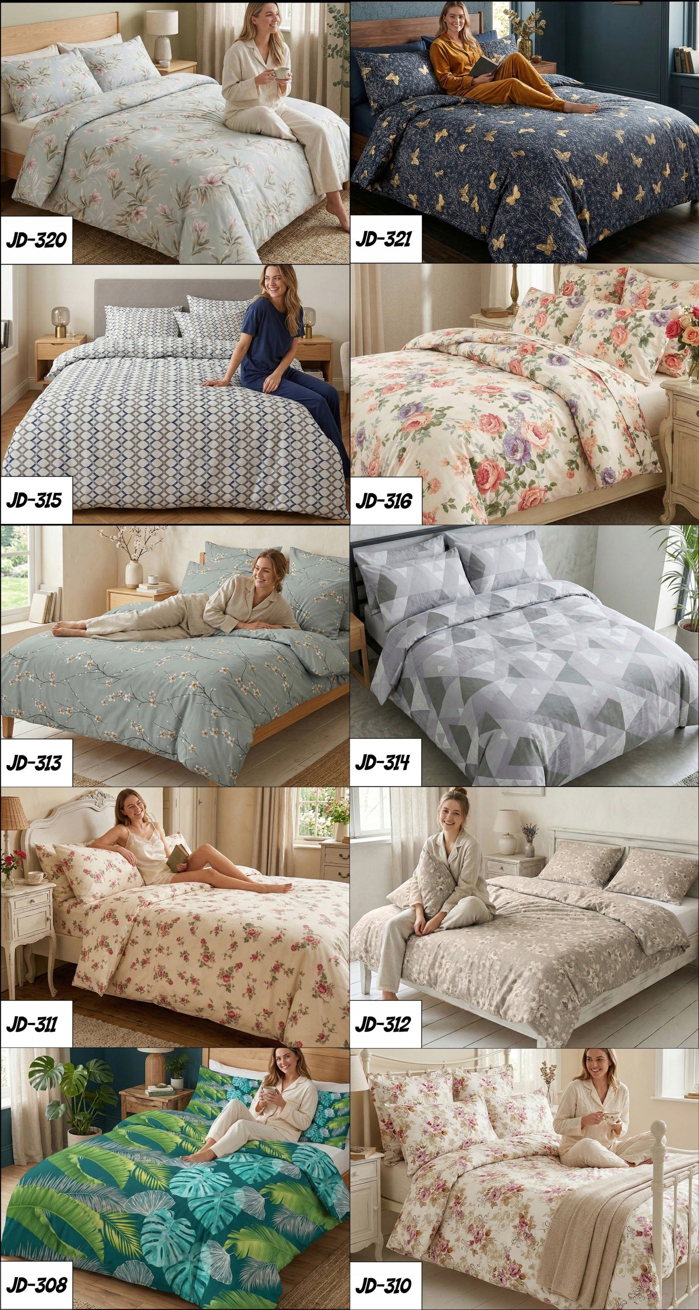 COTTON BEDDING SET 140x200 + 2 PILLOWCASES LOTS OF DESIGNS POLAND BEDDING Brand J&W
