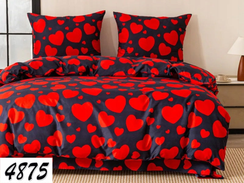 COTTON BEDDING SET 140x200 COTTON MODERN DOUBLE-SIDED 3D PATTERNS Packaging status original