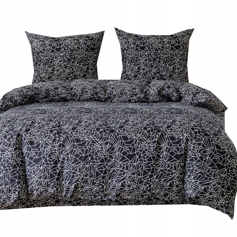 COTTON BEDDING SET 140x200 COTTON MODERN DOUBLE-SIDED 3D PATTERNS