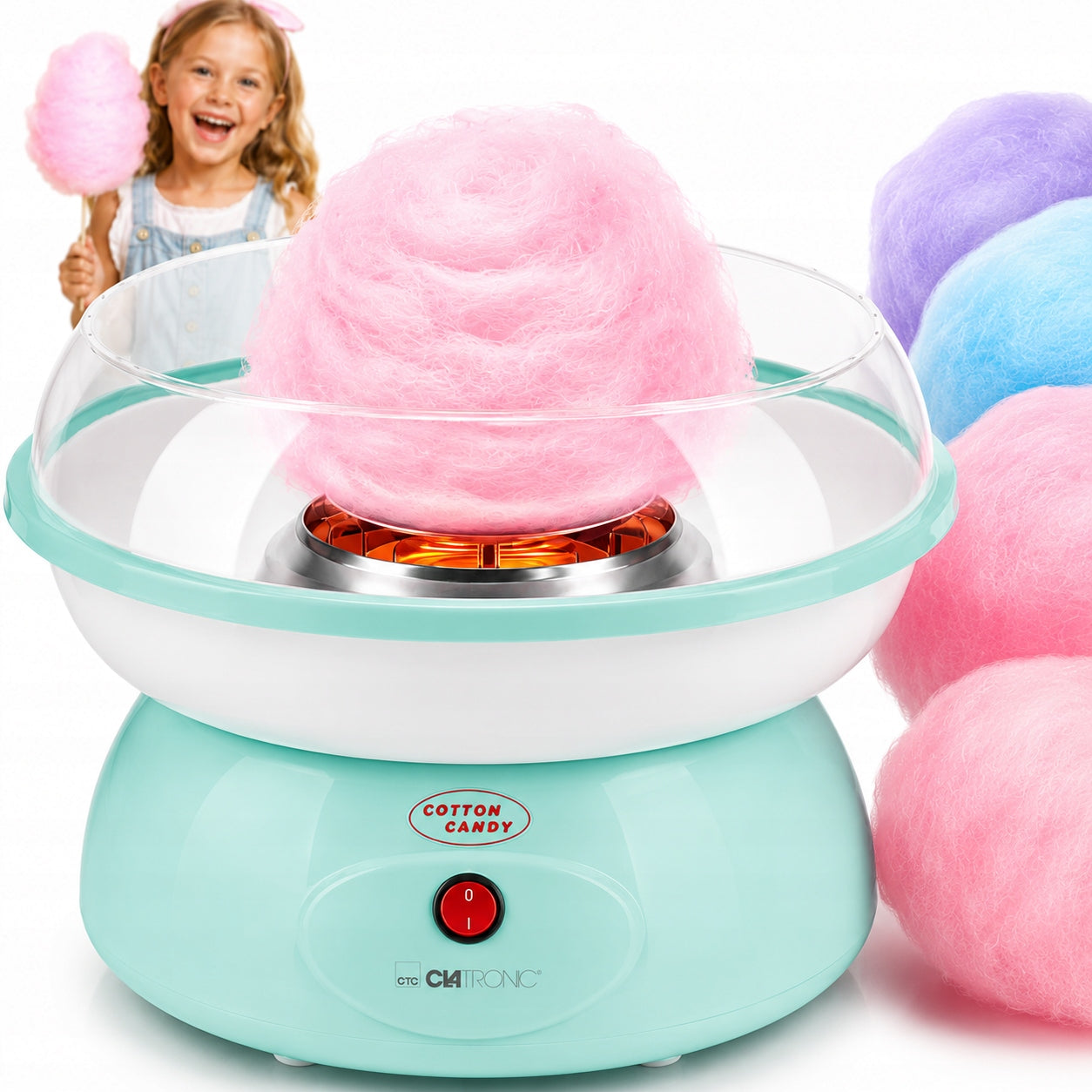 COTTON CANDY MACHINE COTTON CANDY HOMEMADE MACHINE + SCOOP STICKS