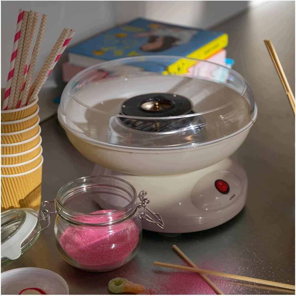 COTTON CANDY MACHINE LIVOO DOM468C 450W REMOVABLE COVER Packaging status original