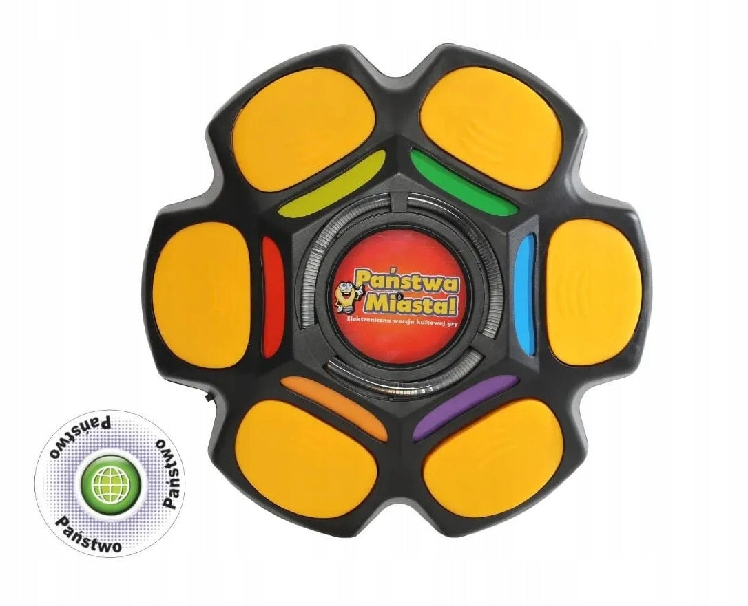 COUNTRIES AND CITIES ELECTRONIC FAMILY GAME - BEST FOR THE WHOLE FAMILY Packaging status original