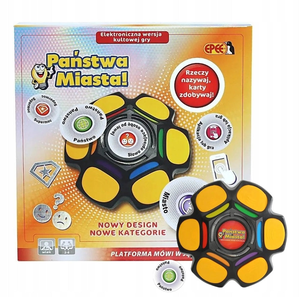 COUNTRIES AND CITIES ELECTRONIC FAMILY GAME - BEST FOR THE WHOLE FAMILY