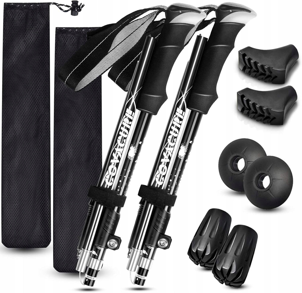 COVACURE Nordic Walking poles - 110-130 cm / 100-120 cm Manufacturer code 4233