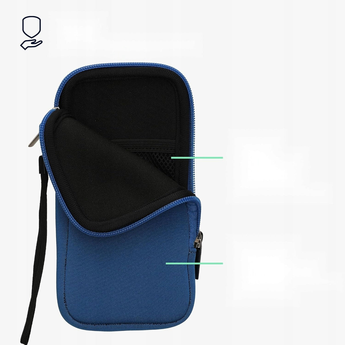 COVER 7 INCHES CASE SMARTPHONE CASE PROTECTION PHONE NEOPRENE BLUE Manufacturer code 5908107231493