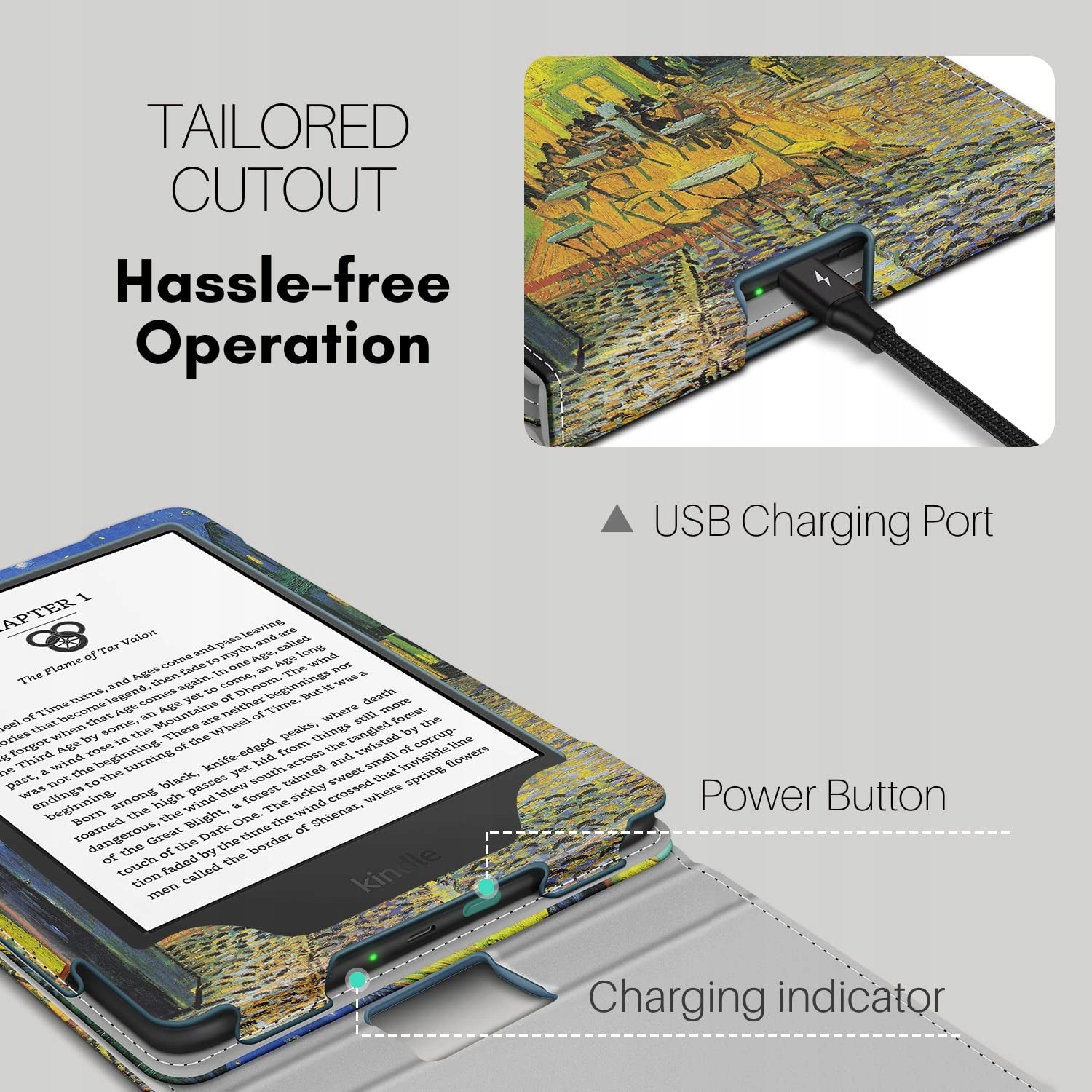 COVER CASE KINDLE READER GEN. 11 2022 PROTECTION STAND Brand no brand