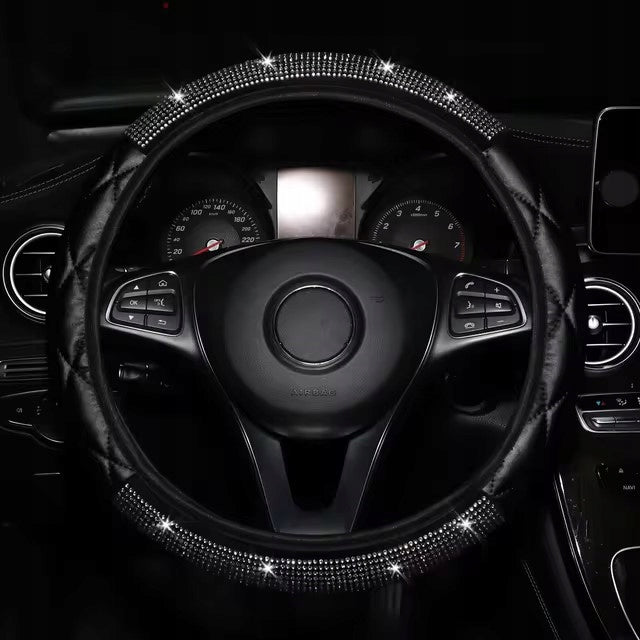 COVER PROTECTOR SHINY ON THE STEERING WHEEL SEQUINS COVER HIGH QUALITY