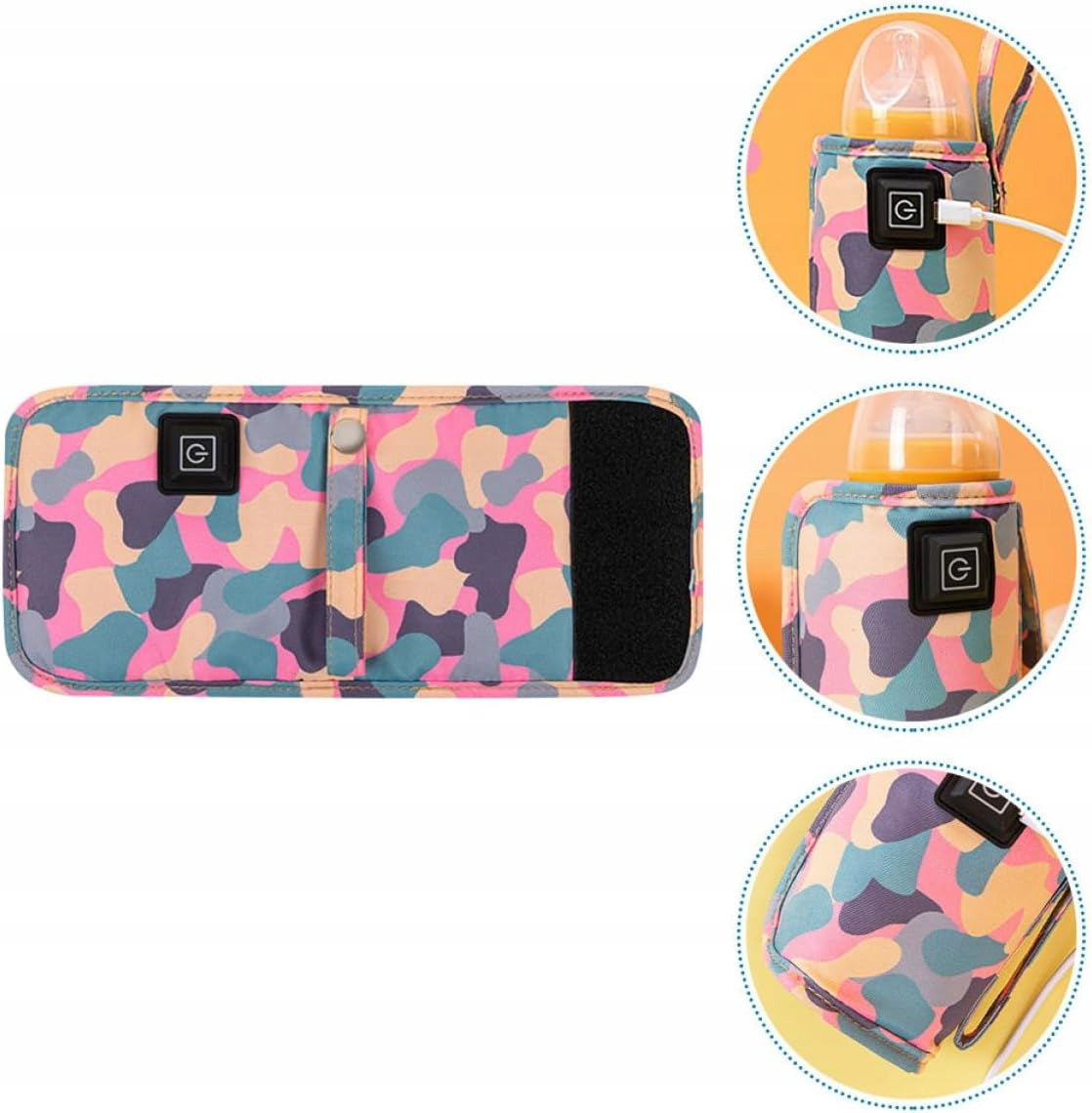 COVER THERMO BOTTLE USB PINK PORTABLE BABY CAR Brand no brand
