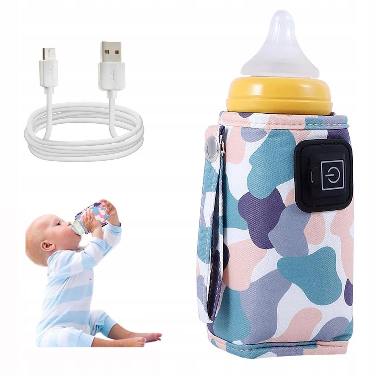 COVER USB BOTTLE 3 DEGREES HEATING CAR PORTABLE INFANTS