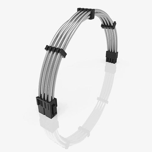 CPU POWER CABLE 8 PIN 4+4 ATX 30CM BRAIDED COMB MODDING