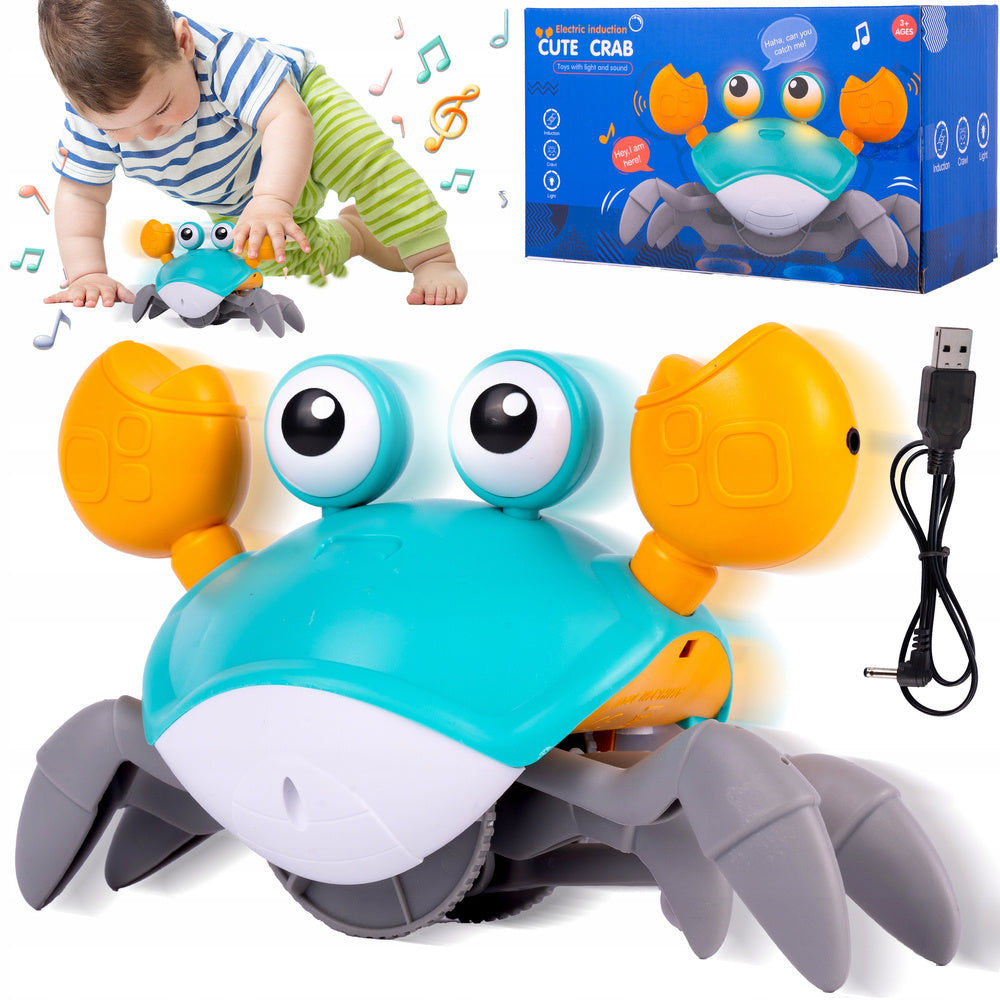 CRAB CRAWLING ESCAPING WALKING INTERACTIVE WALKING MUSIC LIGHT PLAYS