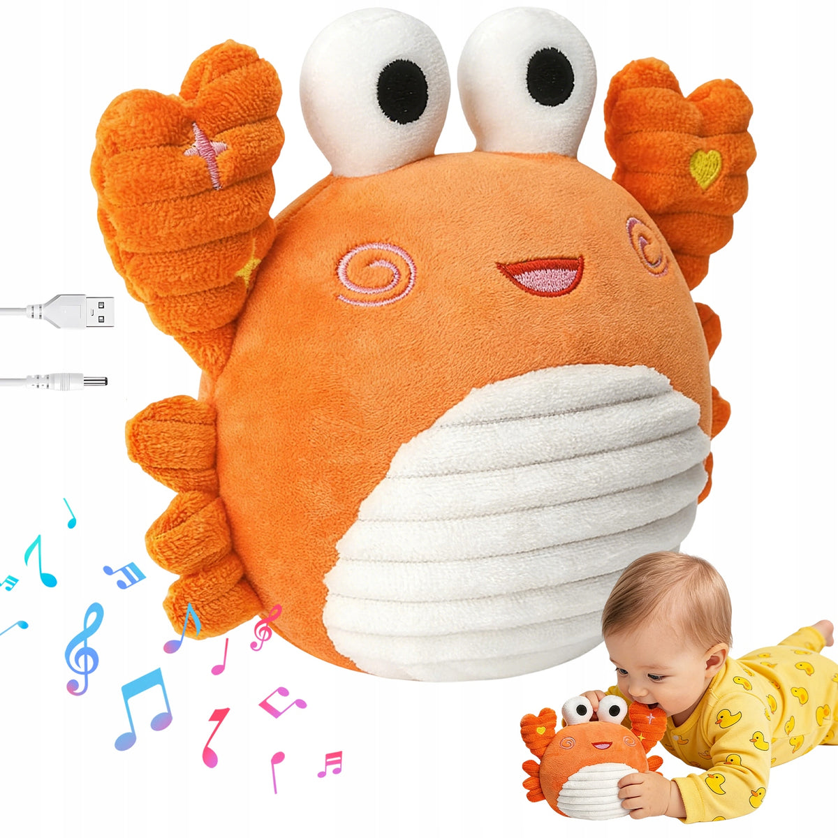 CRAB TOY FOR CHILDREN INTERACTIVE MUSIC WITH DANCE FUNCTION