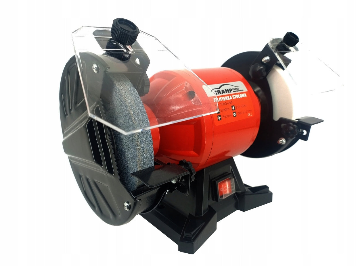 CRAMP MD150G TABLE GRINDER STONE KNIFE SHARPENER 150MM 800W + GLASSES Maximum power 800 W