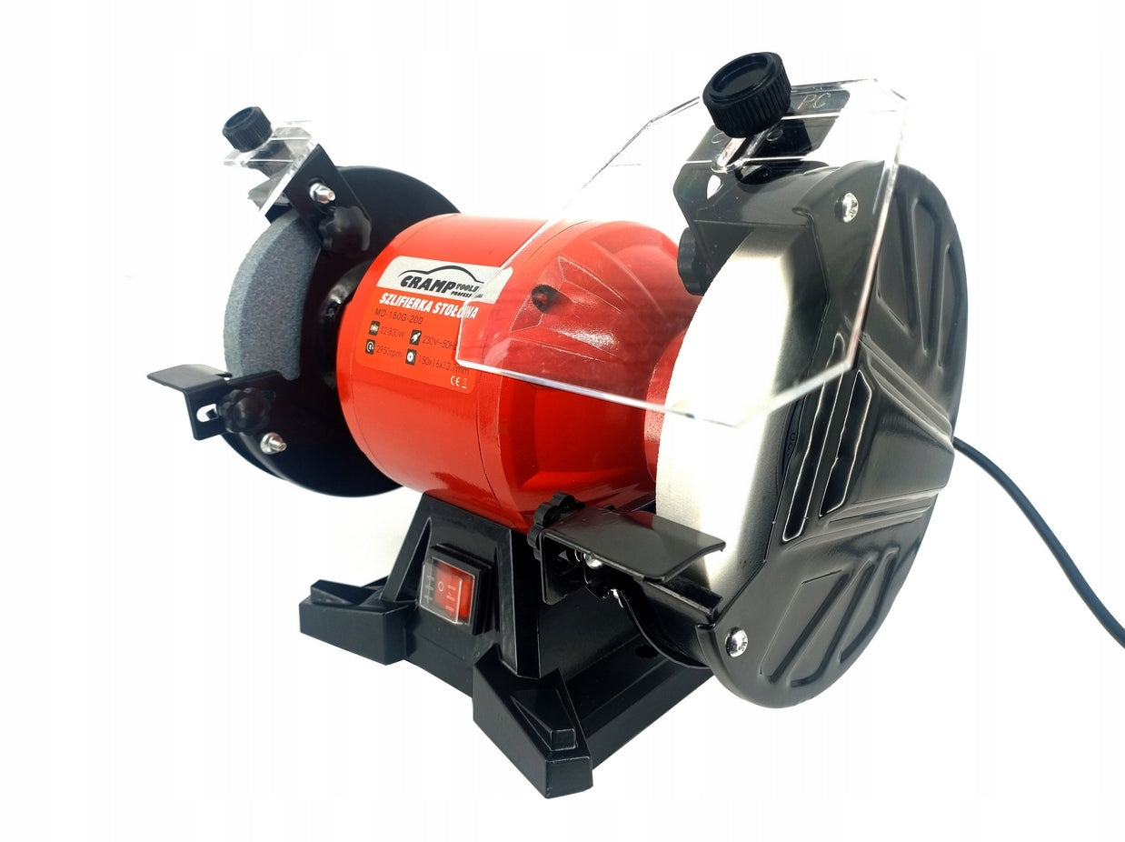 CRAMP MD150G TABLE GRINDER STONE KNIFE SHARPENER 150MM 800W + GLASSES Power supply type mains