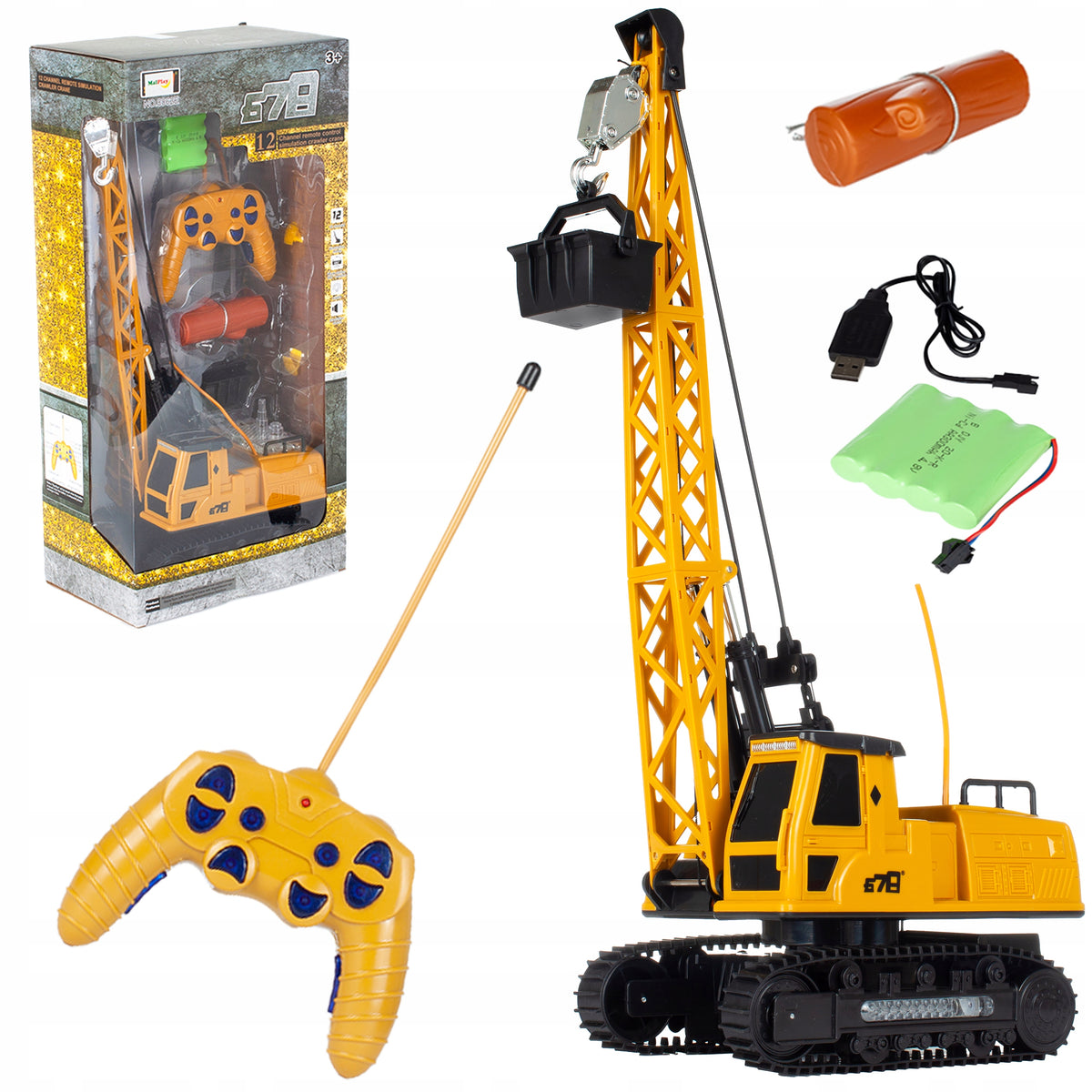 CRANE MEGA LARGE REMOTE CONTROLLED FOR CHILDREN MOVABLE REMOTE CONTROL TOY
