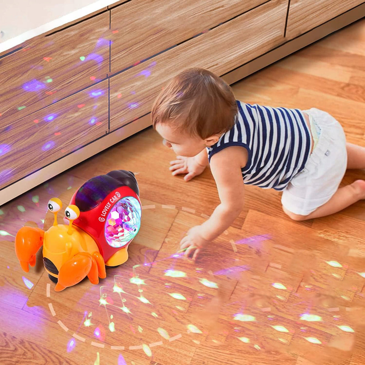 CRAWLING CRAB INTERACTIVE SOUND LED CRAWLING TOY FOR BABY 3+ EAN (GTIN) 191491859588