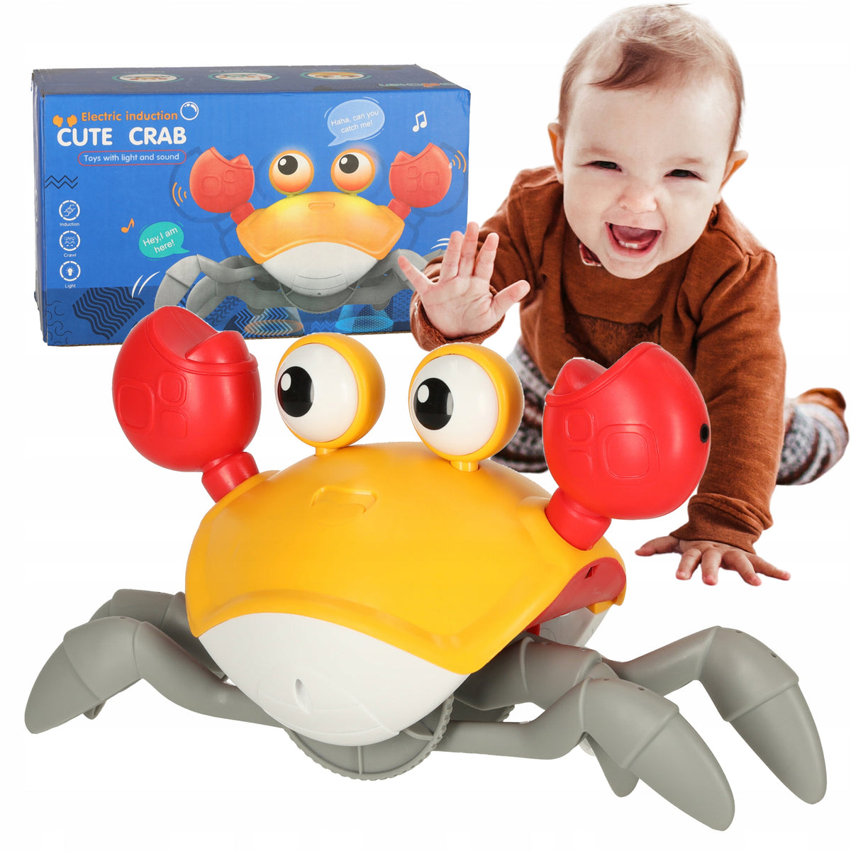 CRAWLING ESCAPING CRAB INTERACTIVE WALKING TOY PLAYING FOR KIDS EAN (GTIN) 5903039736825