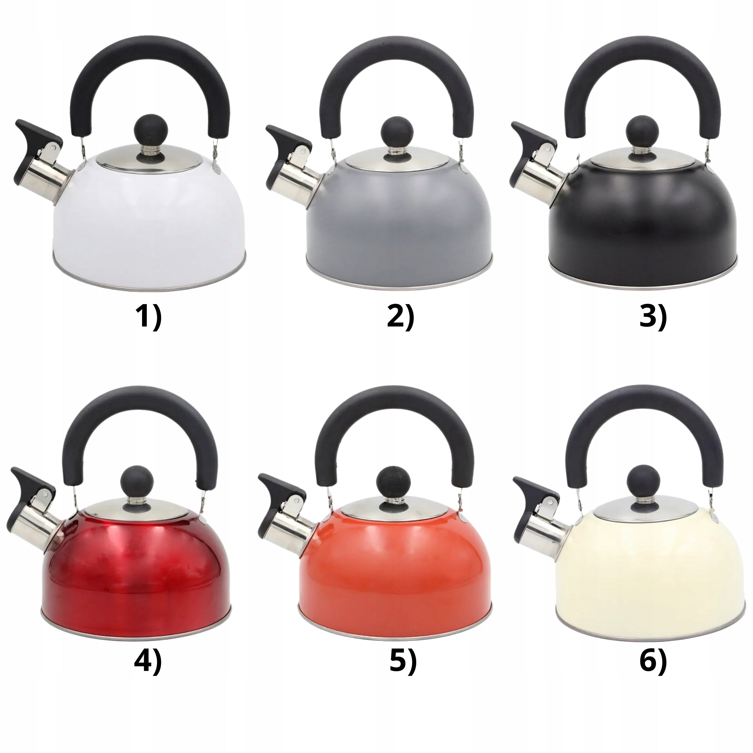 CREAMY Small KETTLE 1.5L FOR GAS INDUCTION TOURIST Kettle WITH WHISTLE Manufacturer code MAŁY CZAJNIK TURYTYCZNY 1.5L GAZ INDUKCJA