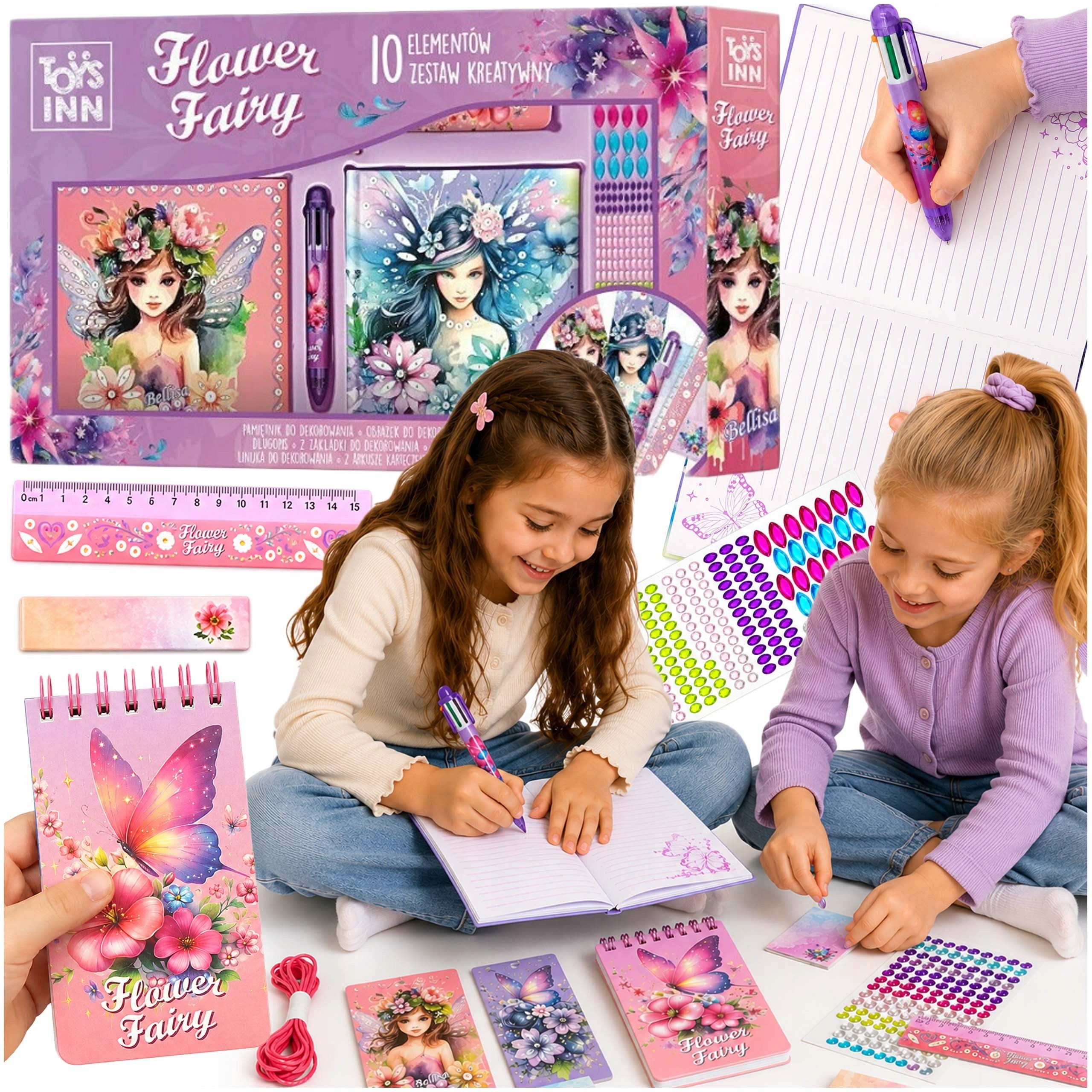 CREATIVE SET 10 elements DIARY FOR GIRLS to Decorate