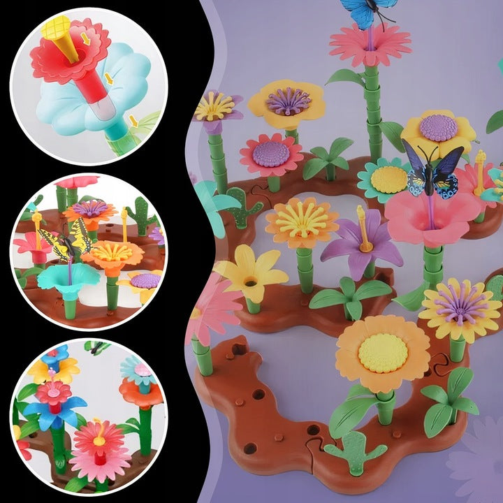 CREATIVE SET Building Blocks FLOWERS for Building a GARDEN 272 el. Packaging status original