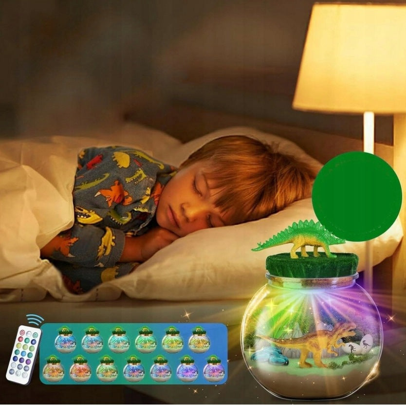 CREATIVE SET WITH LED BACKLIGHT TERRARIUM DINOSAUR DIY NIGHT LIGHT Brand no brand