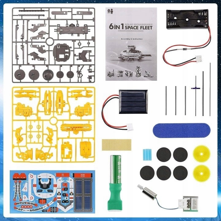 CREATIVE SOLAR ROBOT KIT 6IN1 EDUCATIONAL INTERACTIVE DIY Packaging status original