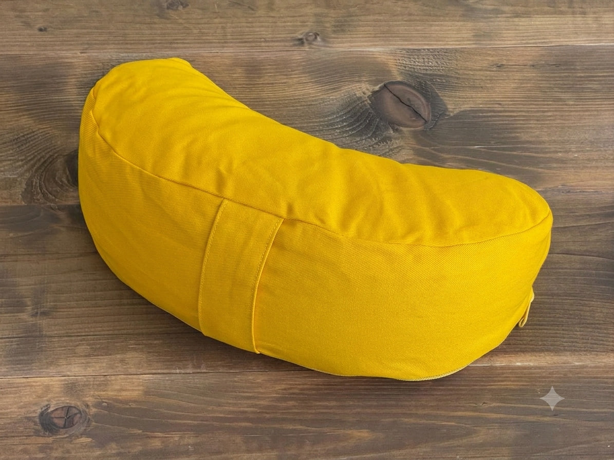 CRESCENT meditation pillow with cover PZH certificate POLISH PRODUCT
