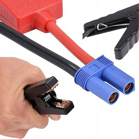 CROCODILE WIRES JUMPER CABLES FOR JUMP STARTER POWERBANK 12V Manufacturer no brand