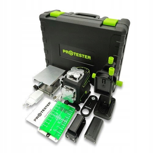 CROSS LASER 16 LINE 4D 360° 45m 0.2mm/m WITH REMOTE CONTROL LASER LEVEL Power supply rechargeable battery