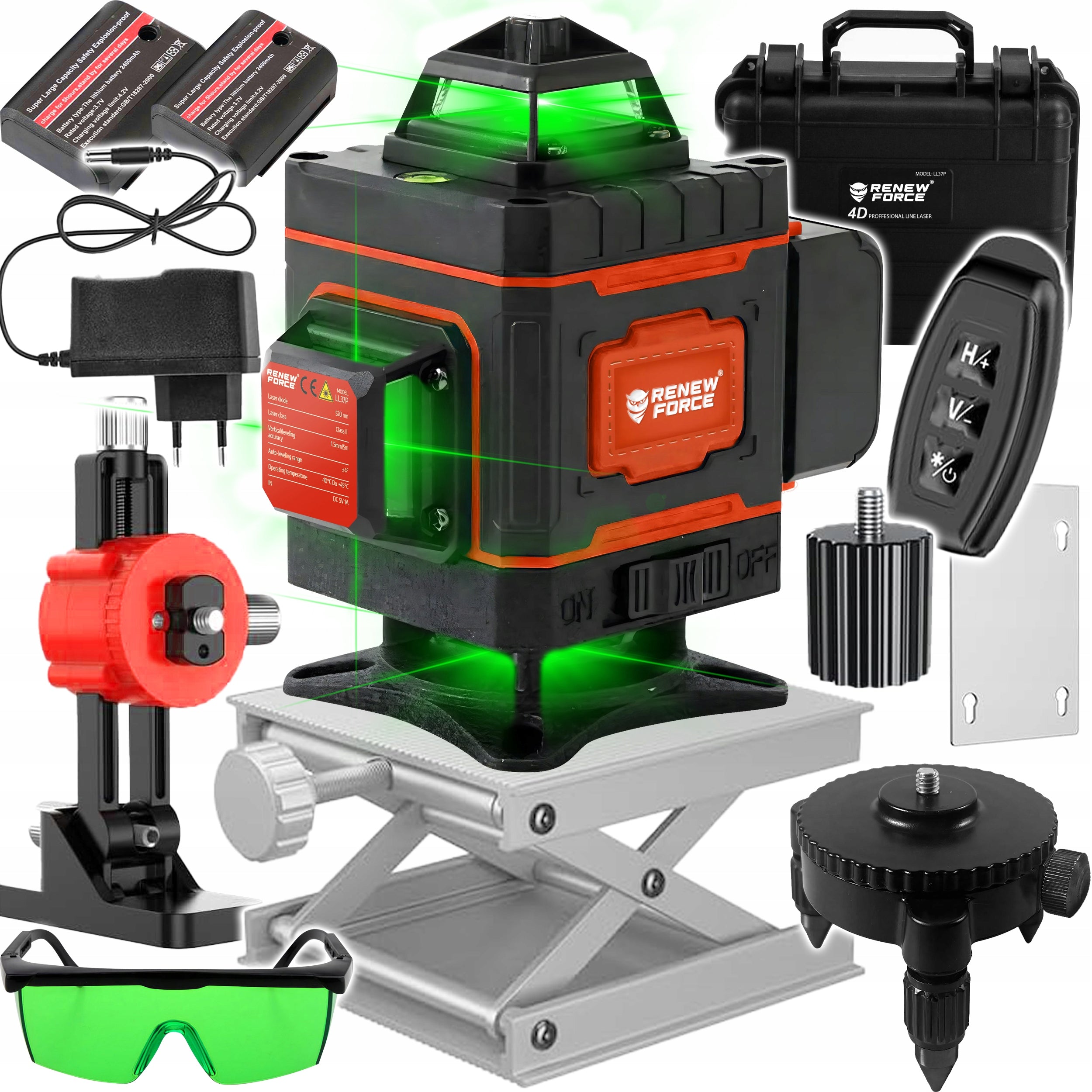 CROSS LASER 360 DEGREE 16 LINE LASER LEVEL PLANE REMOTE CONTROL