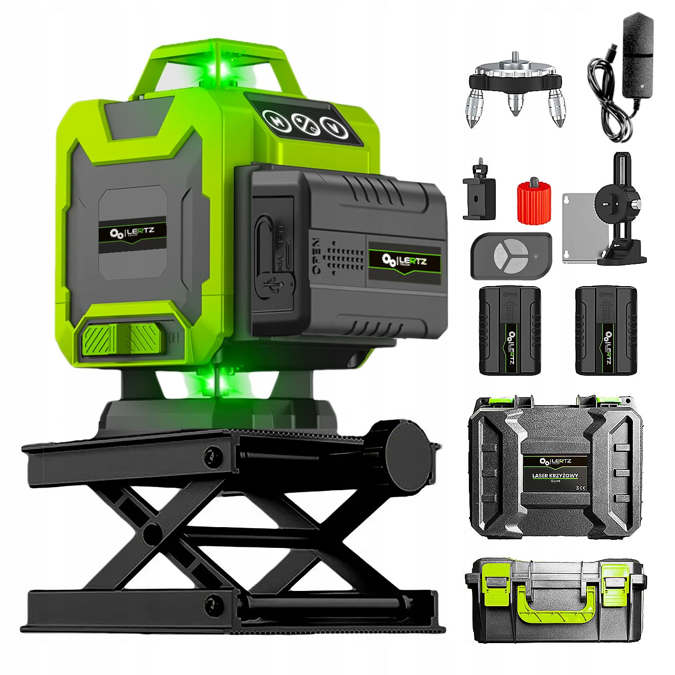 CROSS LASER LEVEL 360 SELF LEVELING 2xAKU 16 L Packaging status original