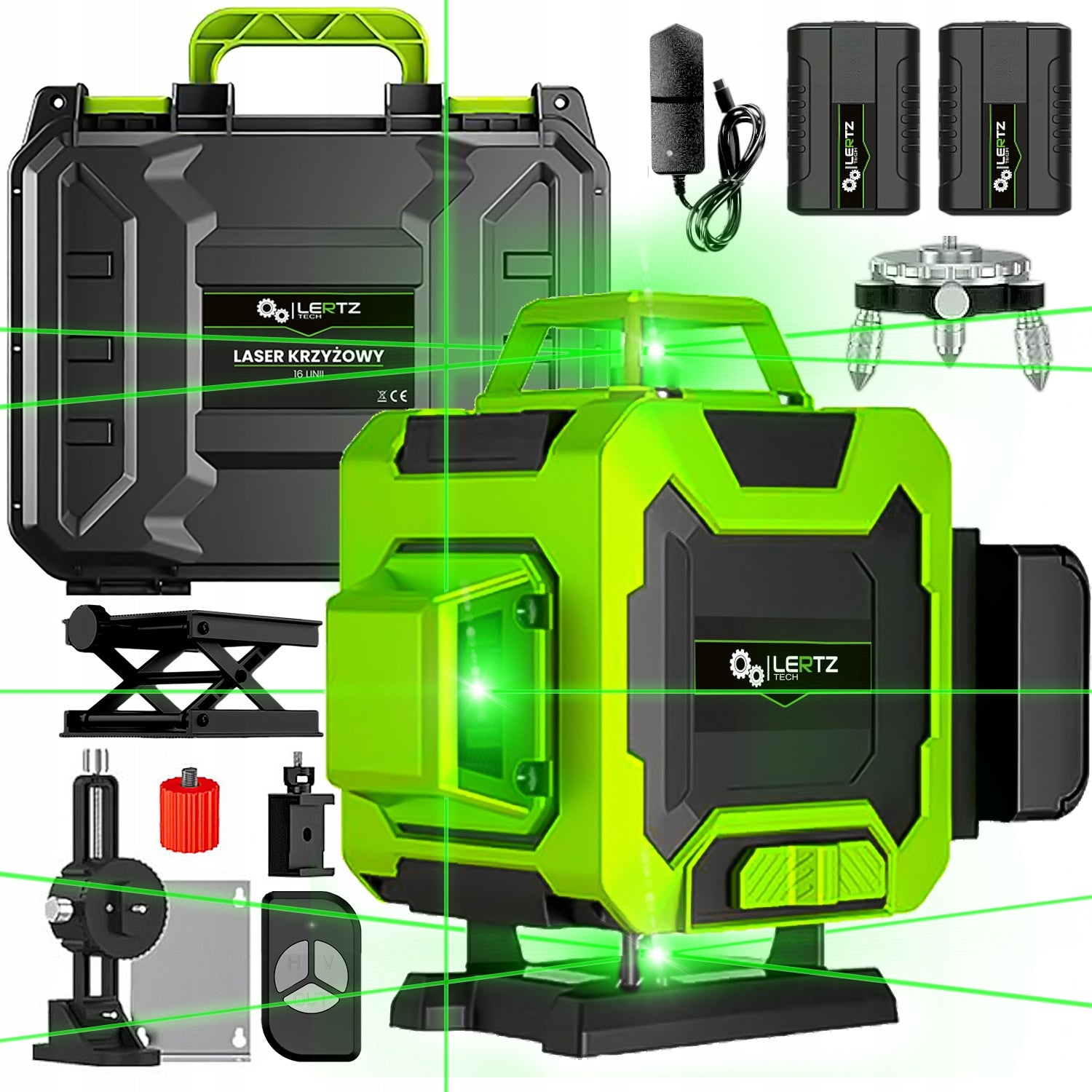 CROSS LASER LEVEL 360 SELF LEVELING 2xAKU 16 L