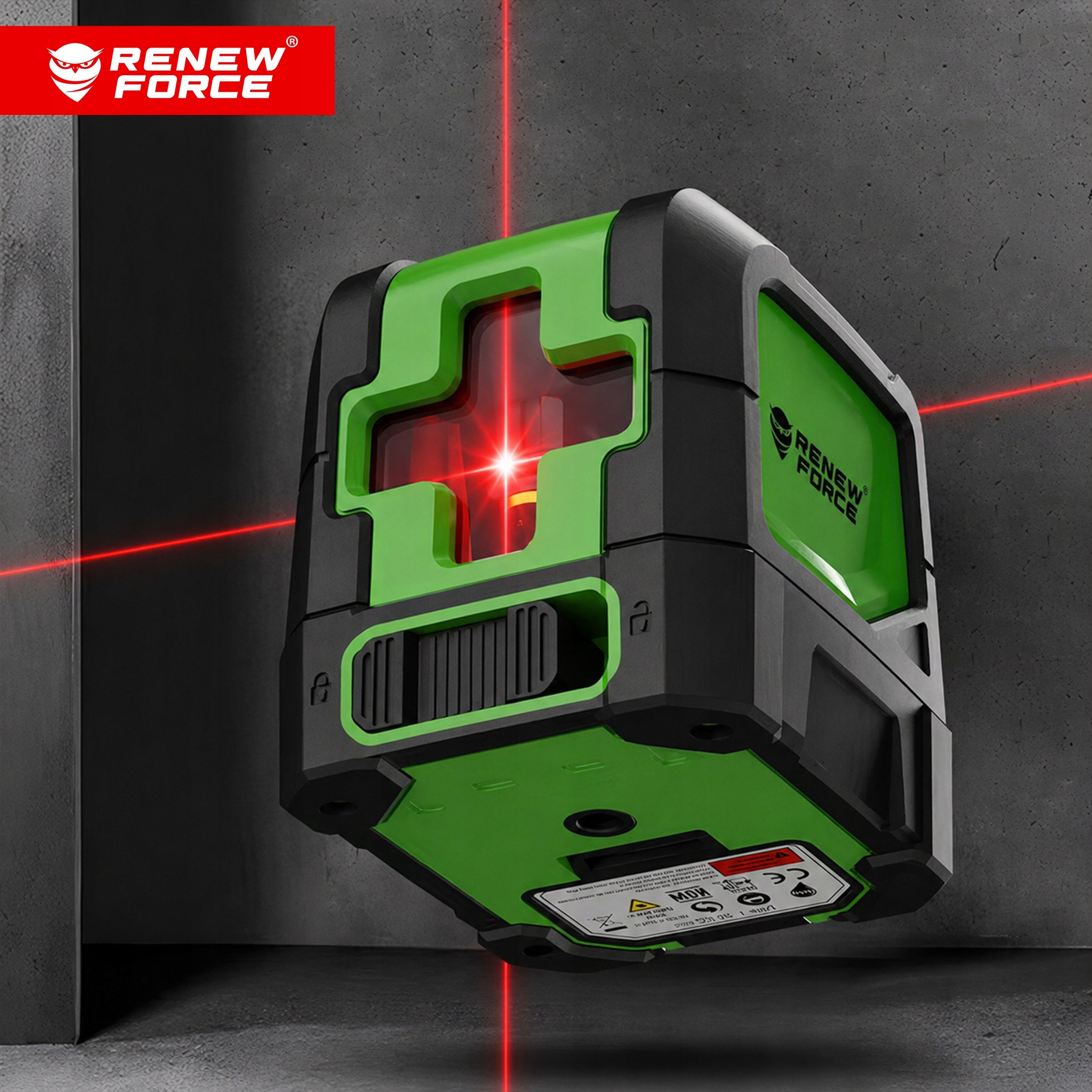 CROSS LASER LEVEL 360° self-leveling 35m WITH LOCK +ETUI MAGNET Manufacturer code LASER KRZYŻOWY 360 Z UCHWYTEM MAGNETYCZNYM