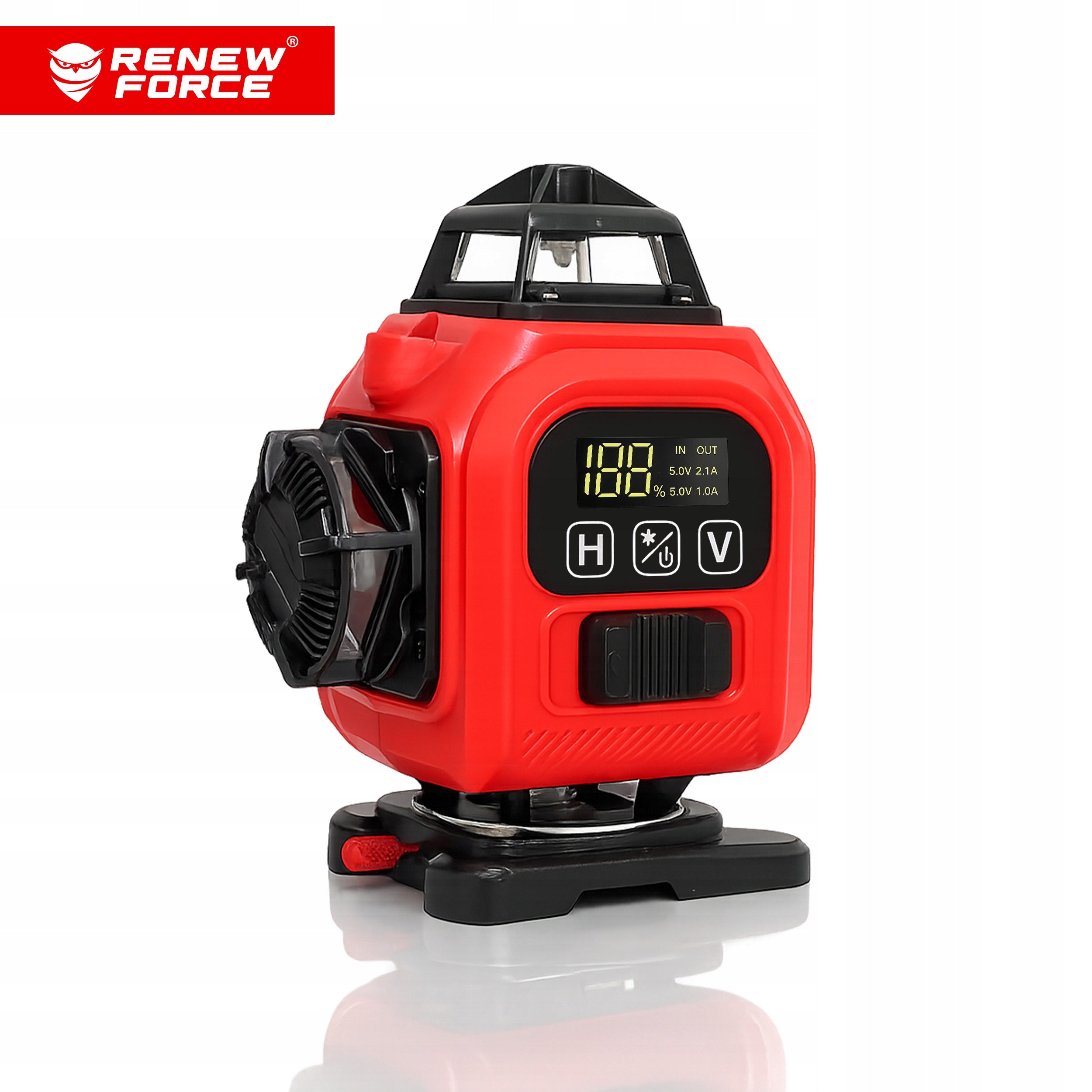 CROSS LASER LEVEL 4D PLANE GREEN 360 16 LINES Power supply rechargeable battery