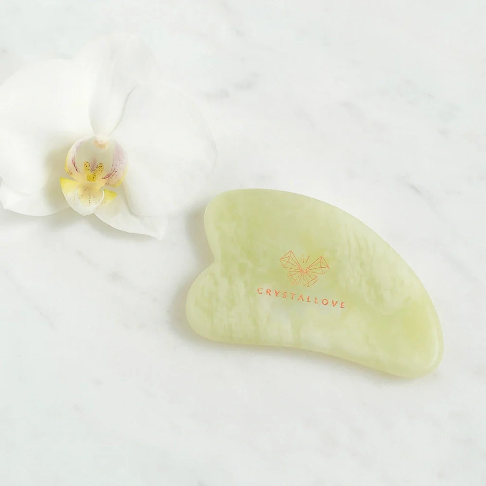 CRYSTALLOVE Jade Gua Sha Face Massage Board Medical device no