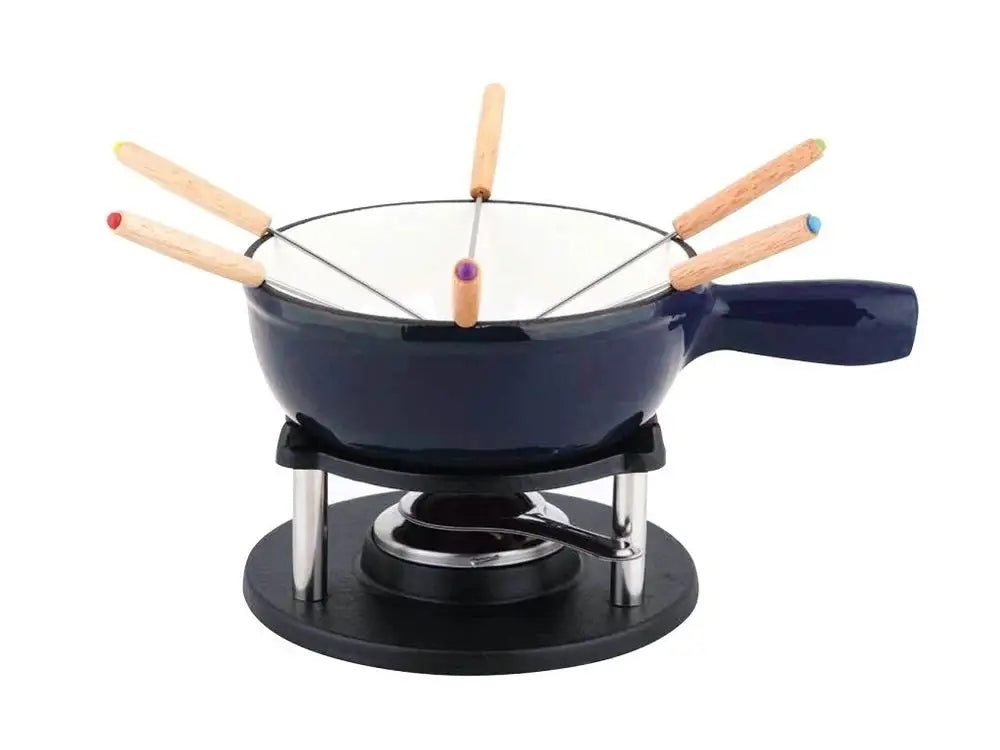 CS SOLINGEN Fondue litinové sada ALPEN modrá CS-081522