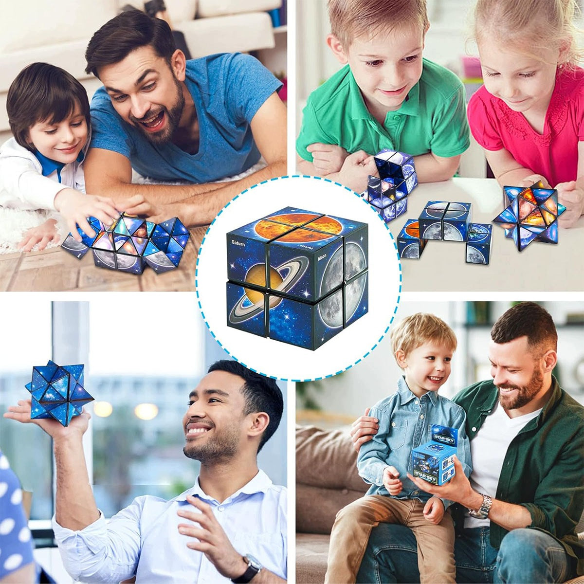 CUBE 3D ANTI-STRESS PUZZLE MAGIC CUBE CREATIVE TOY Brand no brand