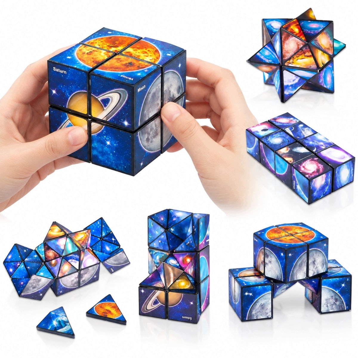 CUBE 3D ANTI-STRESS PUZZLE MAGIC CUBE CREATIVE TOY